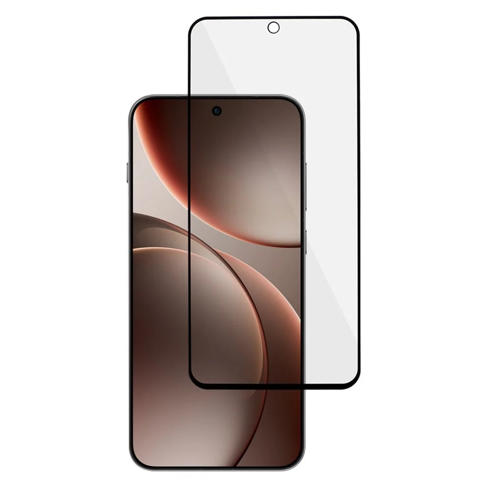 For Oppo Find X9 Pro 5G / Honor Magic8 5G Full Screen Protector Black Edge Matte Anti-Fingerprint Full Glue Tempered Glass Film - 1