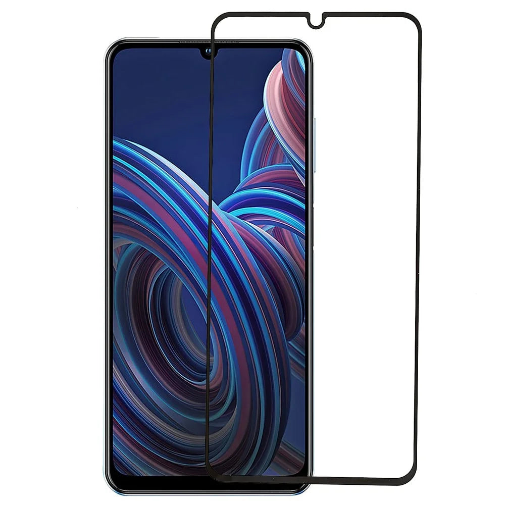 For ZTE Blade A72 4G Tempered Glass Screen Protector HD Clear Full Glue Black Edge Silk Printing Anti-explosion Film Shield - 1