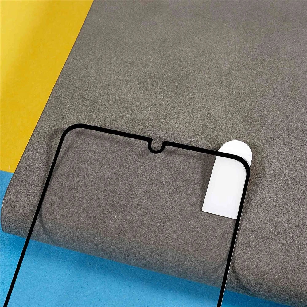 For ZTE Blade A72 4G Tempered Glass Screen Protector HD Clear Full Glue Black Edge Silk Printing Anti-explosion Film Shield - 4