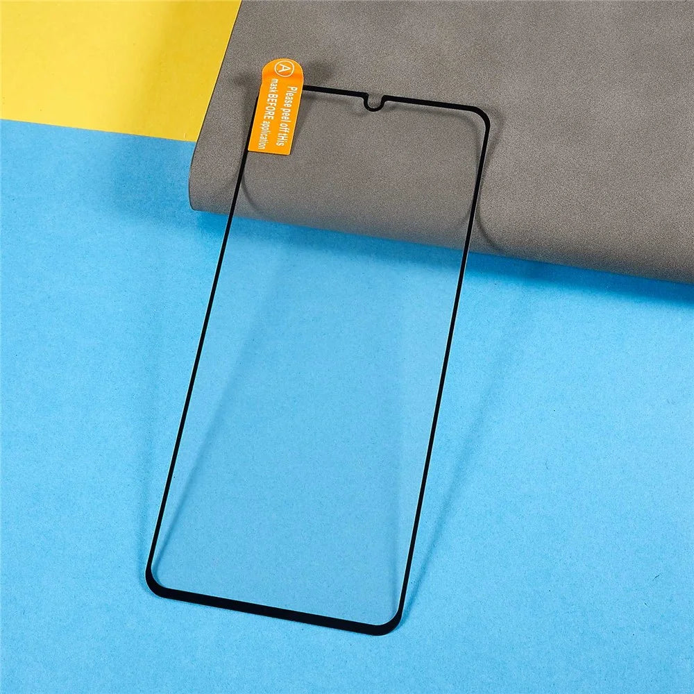 For ZTE Blade A72 4G Tempered Glass Screen Protector HD Clear Full Glue Black Edge Silk Printing Anti-explosion Film Shield - 6