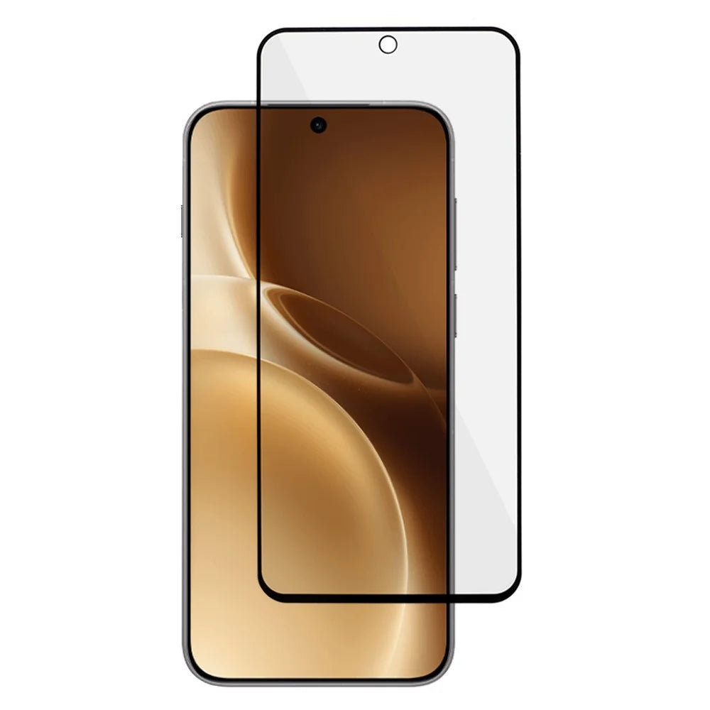 For vivo X300 5G Full Screen Protector Black Edge Matte Anti-Fingerprint Full Glue Tempered Glass Film - 1