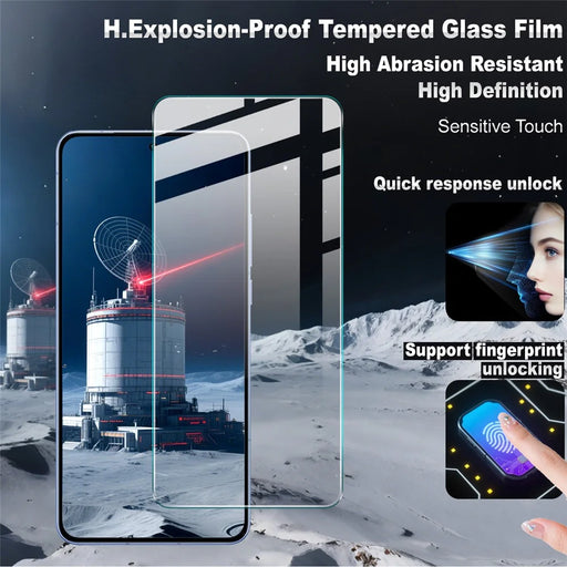 IMAK H Series For vivo iQOO Neo11 5G / Oppo Find X9 Ultra 5G Screen Protector Tempered Glass HD Clear Film (NOT Complete Covering) (Fingerprint Unlock) - 2