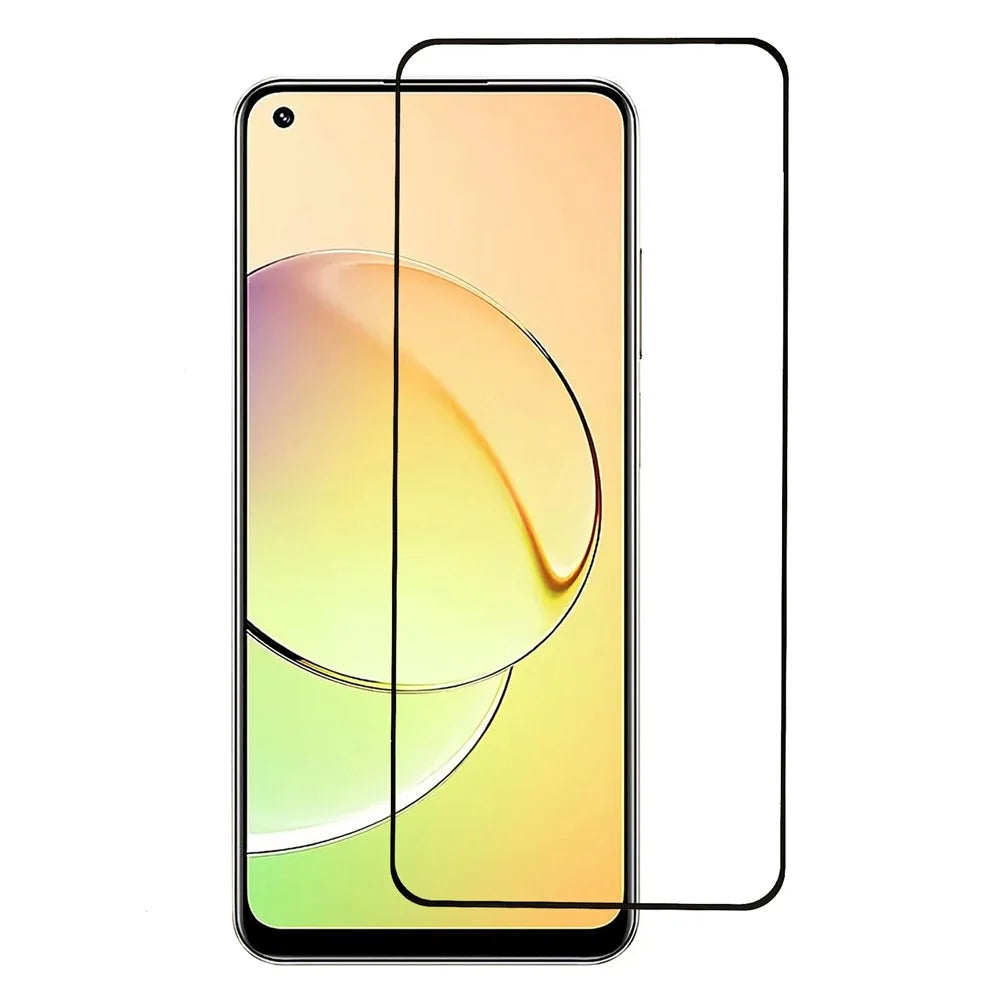 For Realme 10 4G Tempered Glass Screen Protector HD Full Glue Black Edge Silk Printing Anti-explosion Guard Film - 1