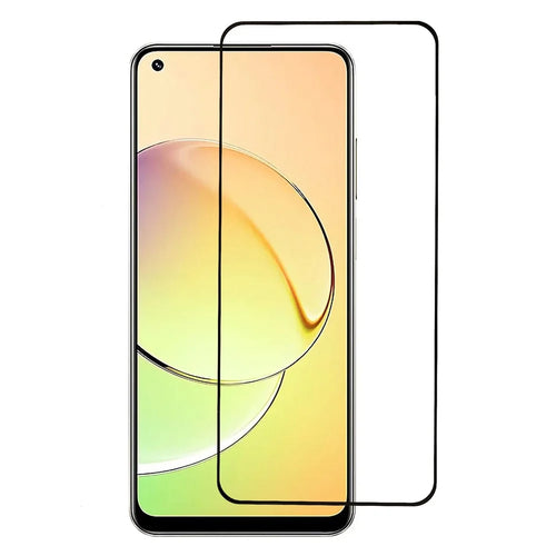 For Realme 10 4G Tempered Glass Screen Protector HD Full Glue Black Edge Silk Printing Anti-explosion Guard Film - 1