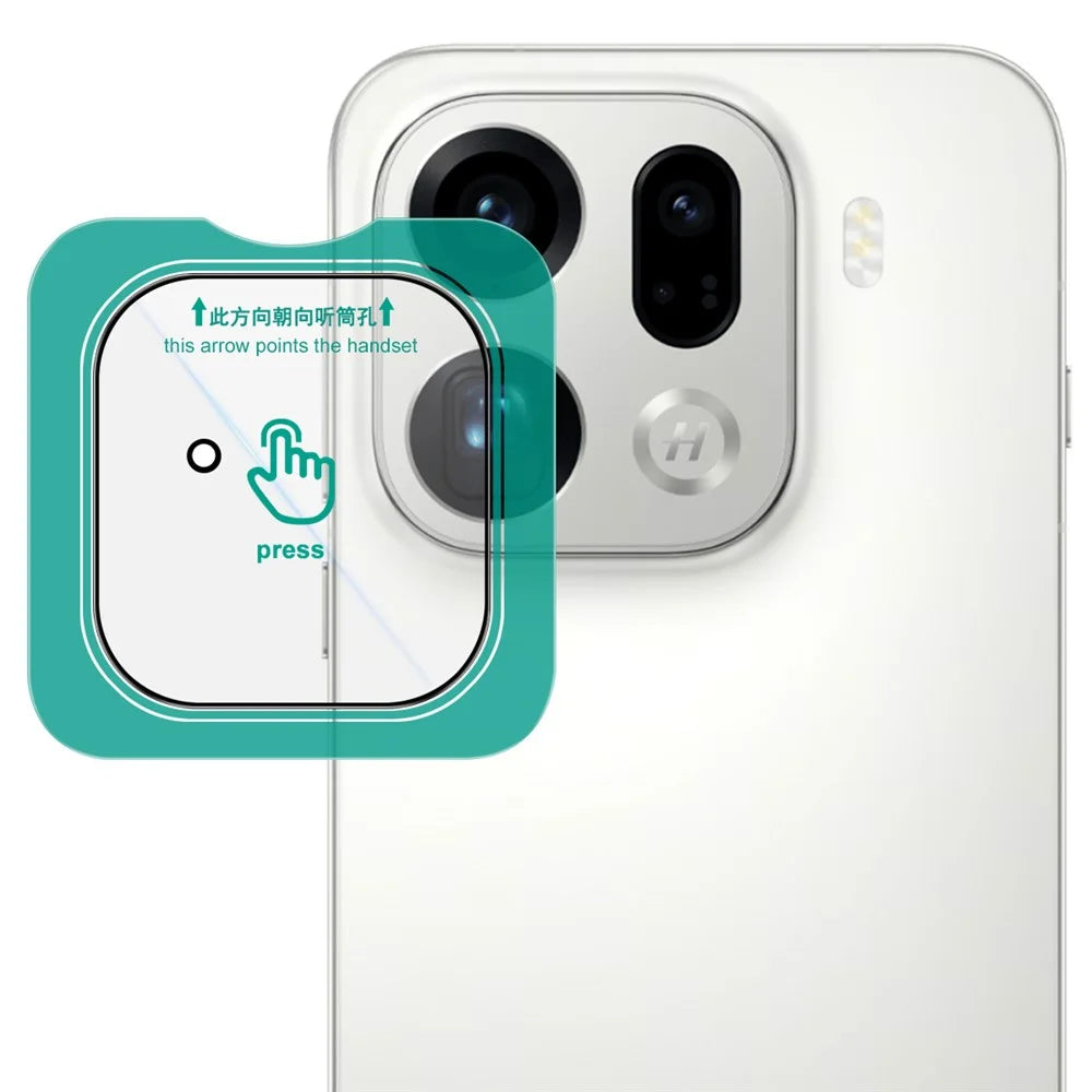 IMAK For Oppo Find X9 Pro 5G Camera Lens Protector Tempered Glass Full Cover Lens Film with Self Positioning Frame - 1
