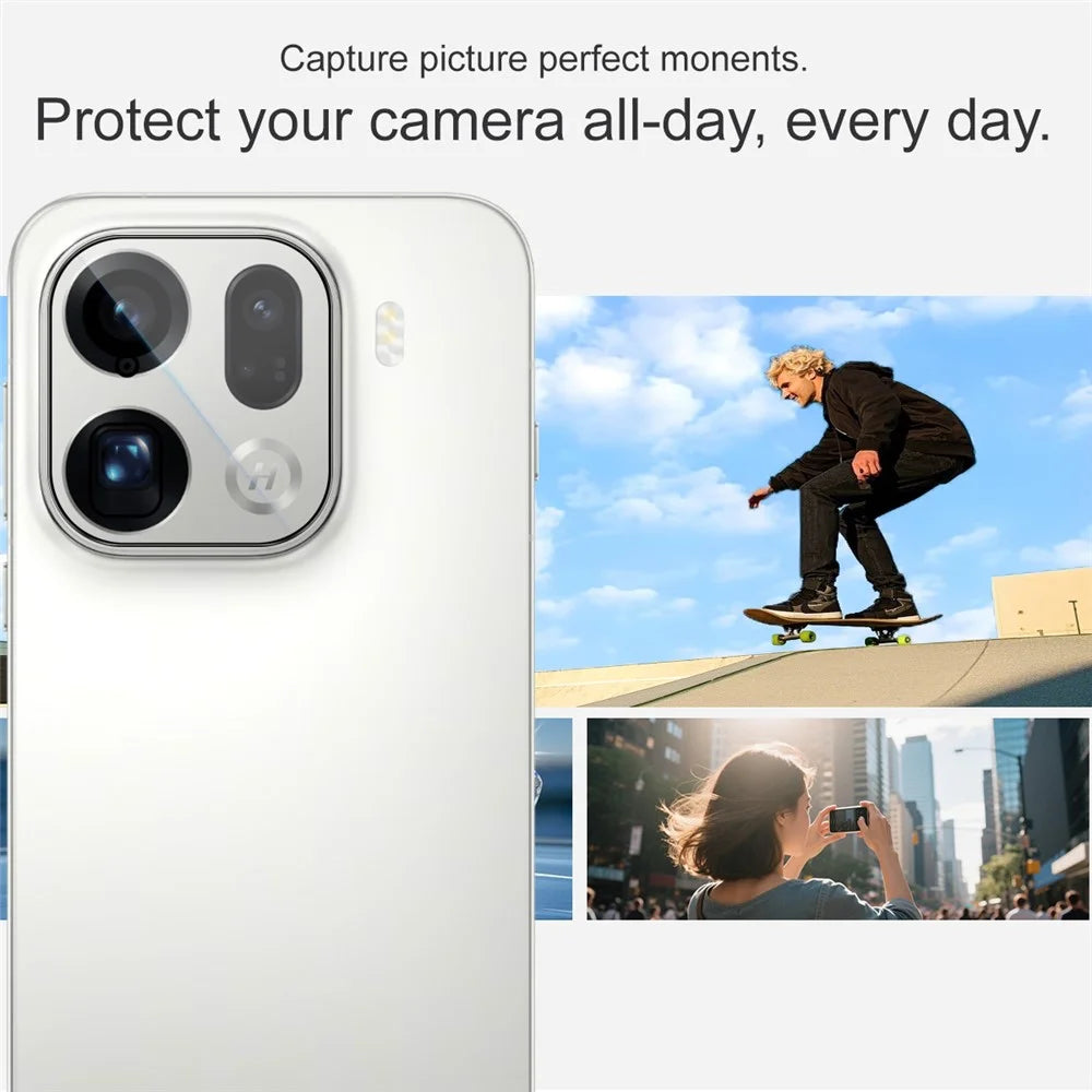 IMAK For Oppo Find X9 Pro 5G Camera Lens Protector Tempered Glass Full Cover Lens Film with Self Positioning Frame - 5