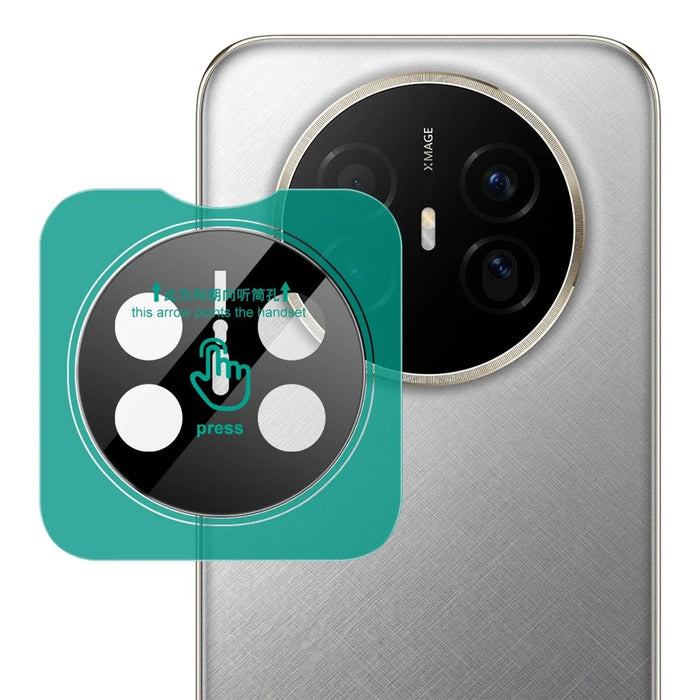 IMAK For Huawei Mate 70 Air Tempered Glass Full Cover Camera Lens Protector with Self Positioning Frame (Black Version) - 1