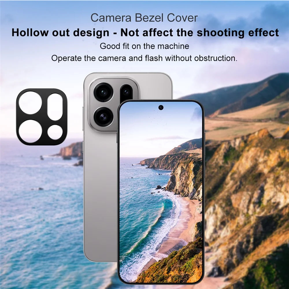 IMAK For Oppo Find X9 5G Metal Camera Lens Protector Lens Protective Cover - Black - 5
