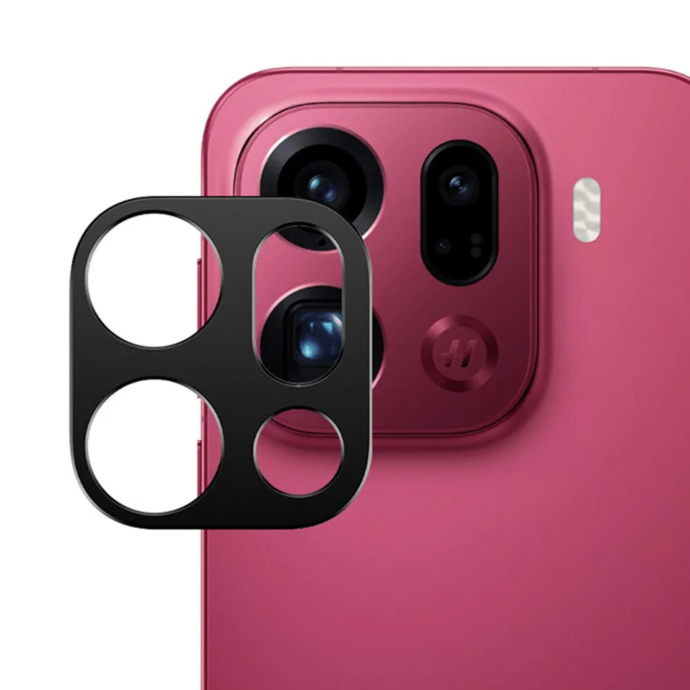 IMAK For Oppo Find X9 Pro 5G Metal Camera Lens Protector Lens Protective Cover - Black - 1