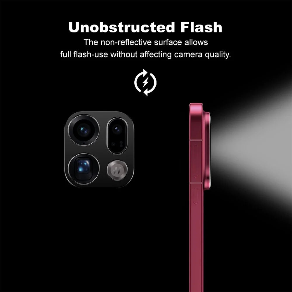 IMAK For Oppo Find X9 Pro 5G Metal Camera Lens Protector Lens Protective Cover - Black - 3