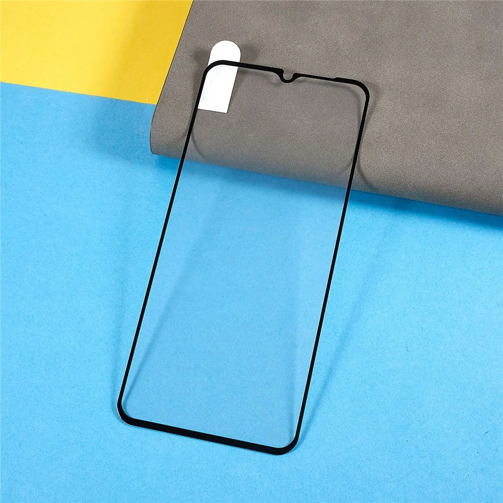 For Huawei nova Y61 4G Black Edge Silk Printing Tempered Glass Screen Protector HD Full Glue Anti-explosion Film - 3