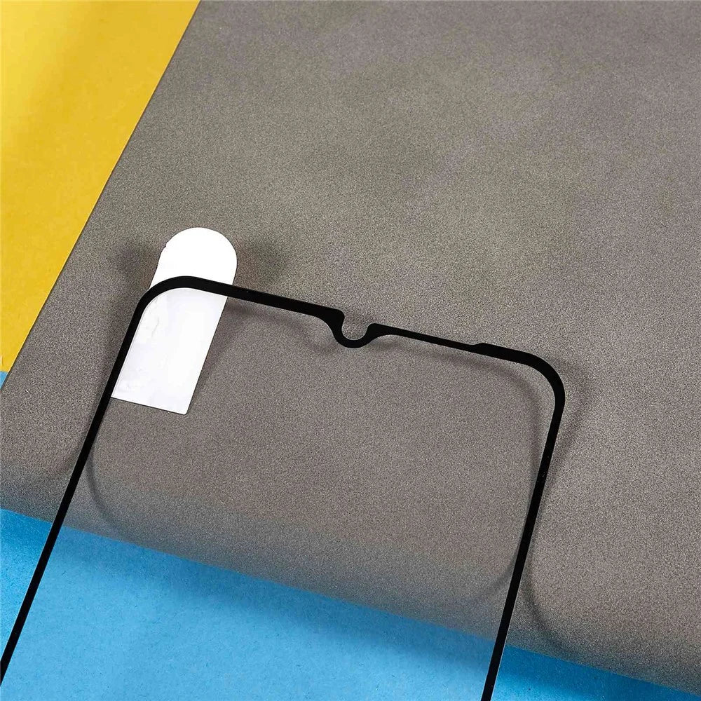 For Huawei nova Y61 4G Black Edge Silk Printing Tempered Glass Screen Protector HD Full Glue Anti-explosion Film - 4