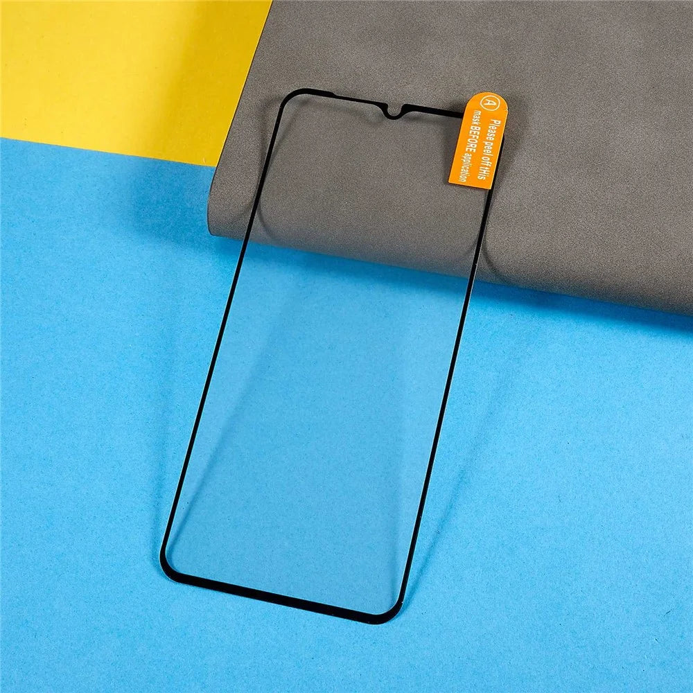 For Huawei nova Y61 4G Black Edge Silk Printing Tempered Glass Screen Protector HD Full Glue Anti-explosion Film - 6