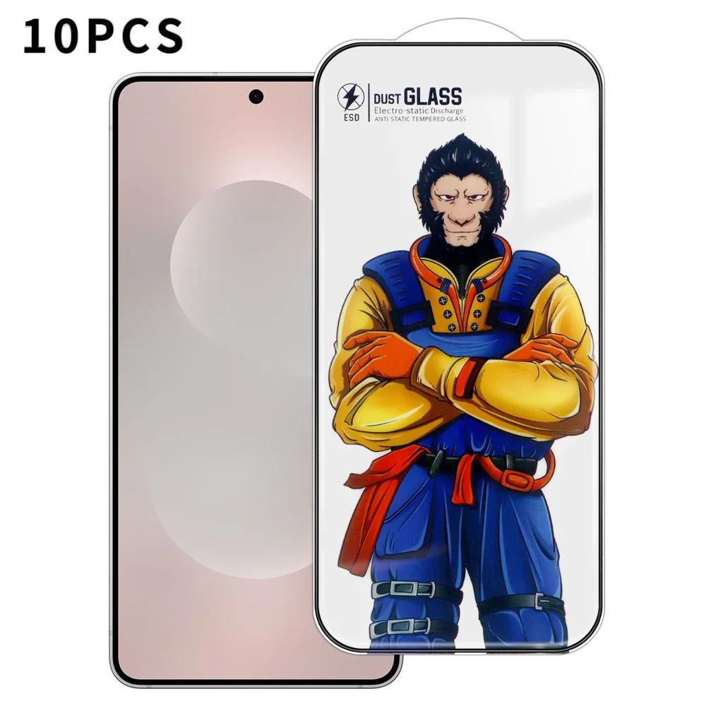 For Samsung Galaxy S26 Ultra 10Pcs Full Screen Protector 3D Arc 120C Anti-Static Silk Printing High Aluminium-silicon Glass Film - As Shown - 1