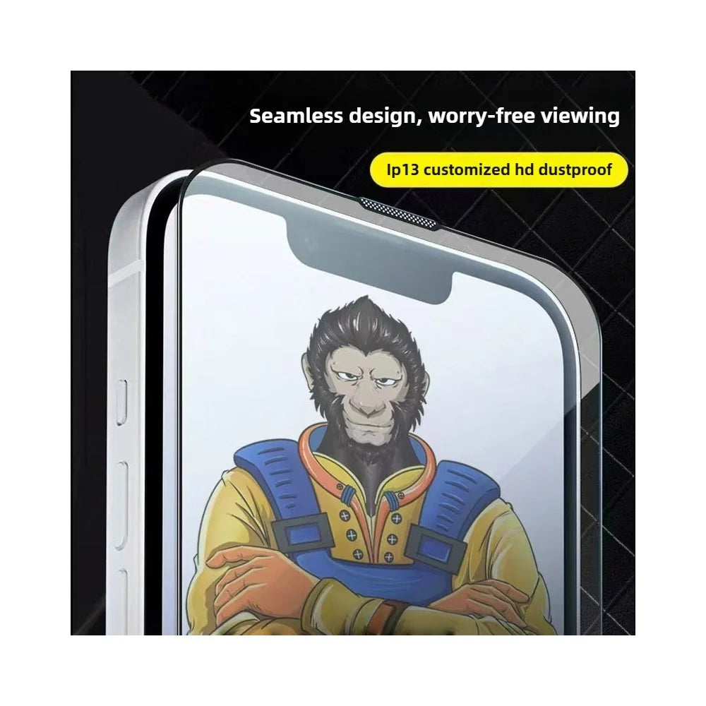For iPhone 18 Pro Max / 17 Pro Max 10Pcs Full Screen Protector 300C Large Arc Anti Static Silk Printing HD Clear Tempered Glass Film - As Shown - 4