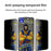 For iPhone 12 10Pcs Anti-Spy Full Screen Protector 300C Large Arc Anti Static Silk Printing Tempered Glass Film - As Shown - 2