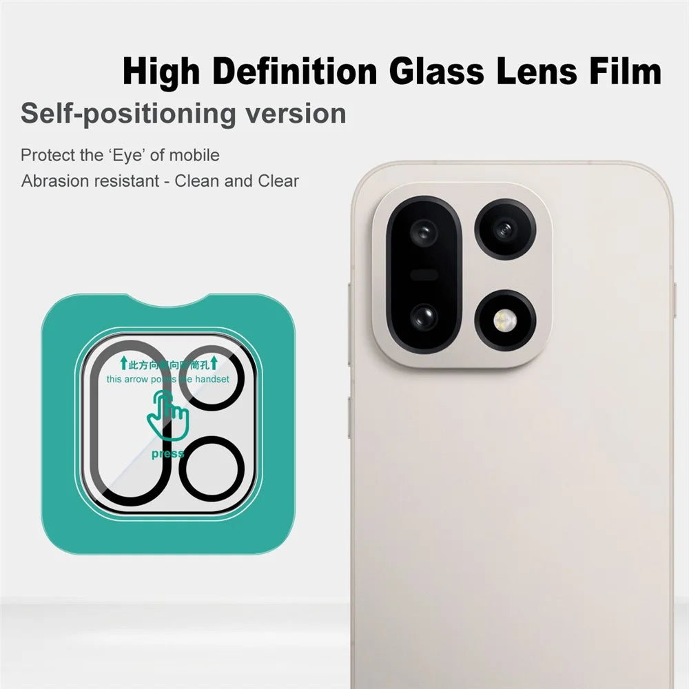 IMAK For OnePlus 15 5G Camera Lens Protector Tempered Glass Full Cover Lens Film with Self Positioning Frame - 2