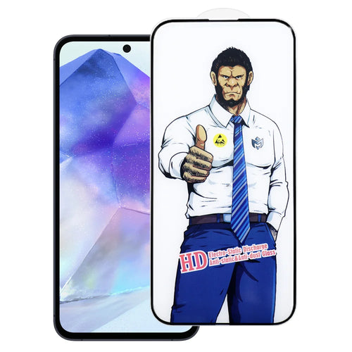 For Samsung Galaxy A55 5G Full Screen Protector Anti-explosion HD Clear High Aluminium-silicon Glass Film - As Shown - 1
