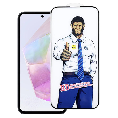 For Samsung Galaxy A35 5G Full Screen Protector Anti-explosion HD Clear High Aluminium-silicon Glass Film - As Shown - 1