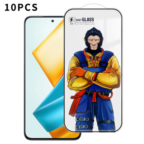 For Honor 90 GT 5G 10Pcs Full Screen Protector 3D Arc 120C Anti-Static Silk Printing High Aluminium-silicon Glass Film - As Shown - 1