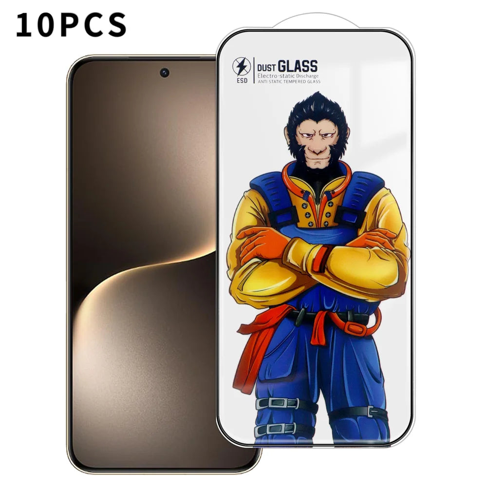 For Honor Magic7 5G 10Pcs Full Screen Protector 3D Arc 120C Anti-Static Silk Printing High Aluminium-silicon Glass Film - As Shown - 1