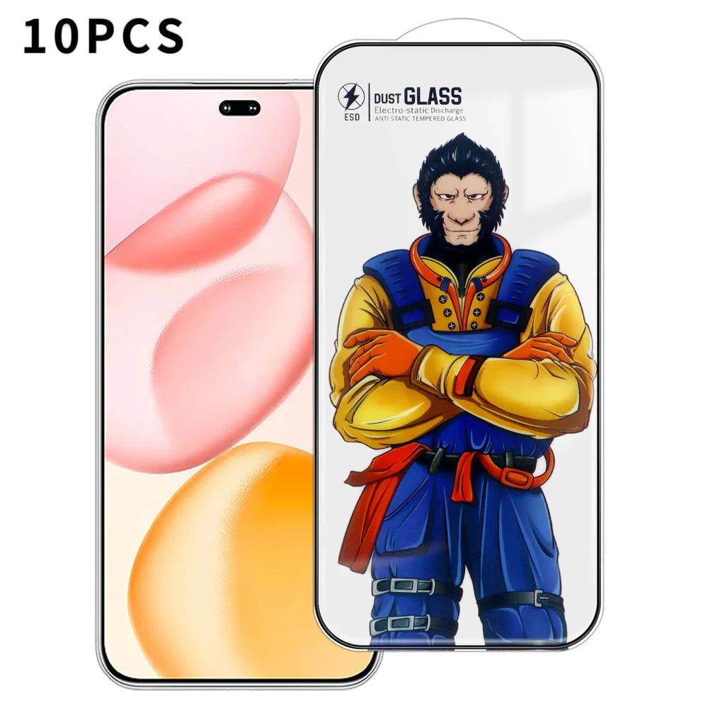 For Honor 400 Pro 5G (Global) 10Pcs Full Screen Protector 3D Arc 120C Anti-Static Silk Printing High Aluminium-silicon Glass Film - As Shown - 1