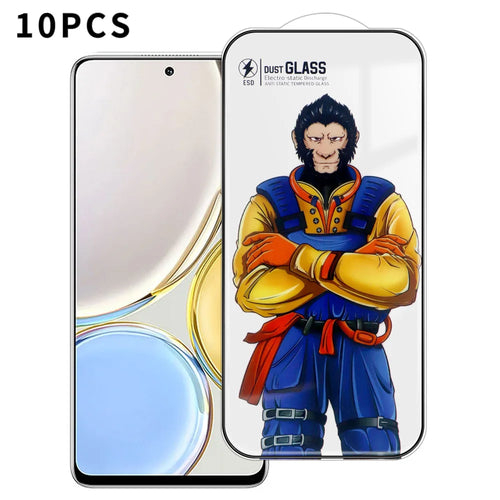 For Honor Magic4 Lite 5G 10Pcs Full Screen Protector 3D Arc 120C Anti-Static Silk Printing High Aluminium-silicon Glass Film - As Shown - 1