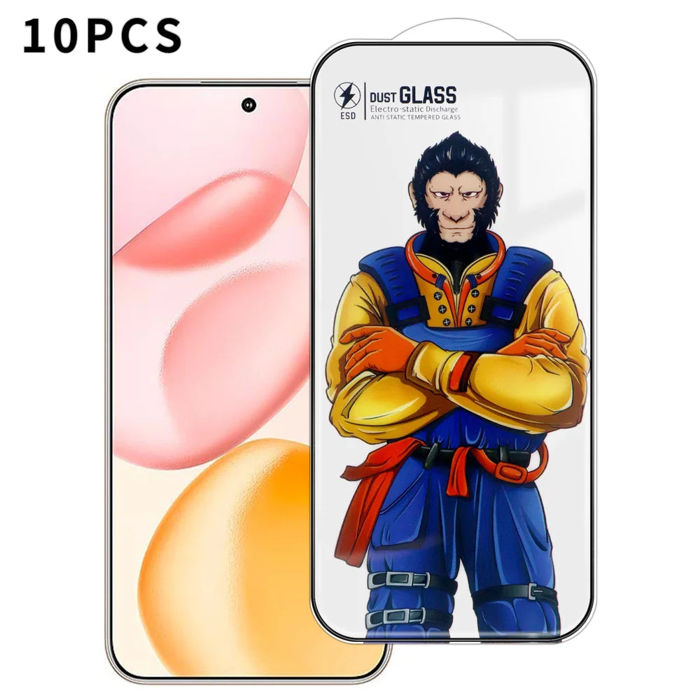 For Honor 400 5G (Global) 10Pcs Full Screen Protector 3D Arc 120C Anti-Static Silk Printing High Aluminium-silicon Glass Film - As Shown - 1