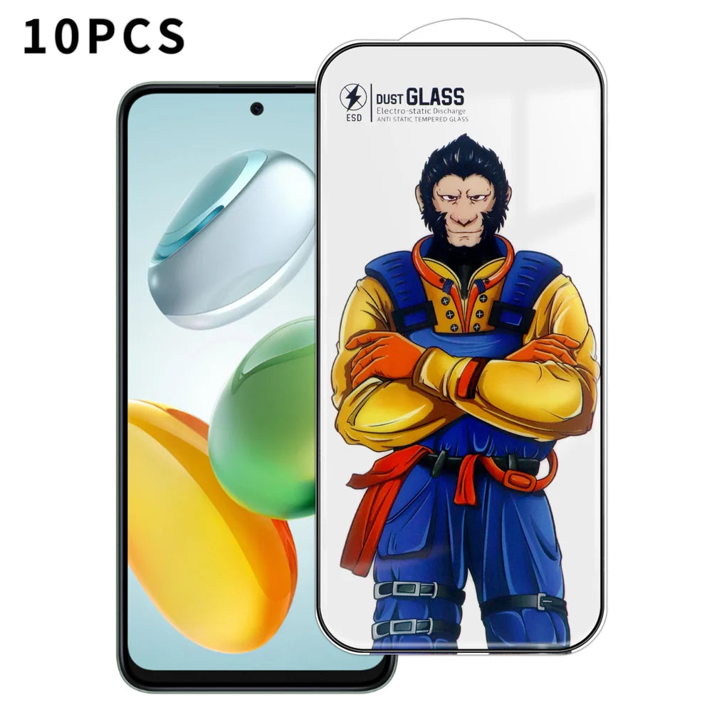 For Honor Play 60 Plus 5G 10Pcs Full Screen Protector 3D Arc 120C Anti-Static Silk Printing High Aluminium-silicon Glass Film - As Shown - 1