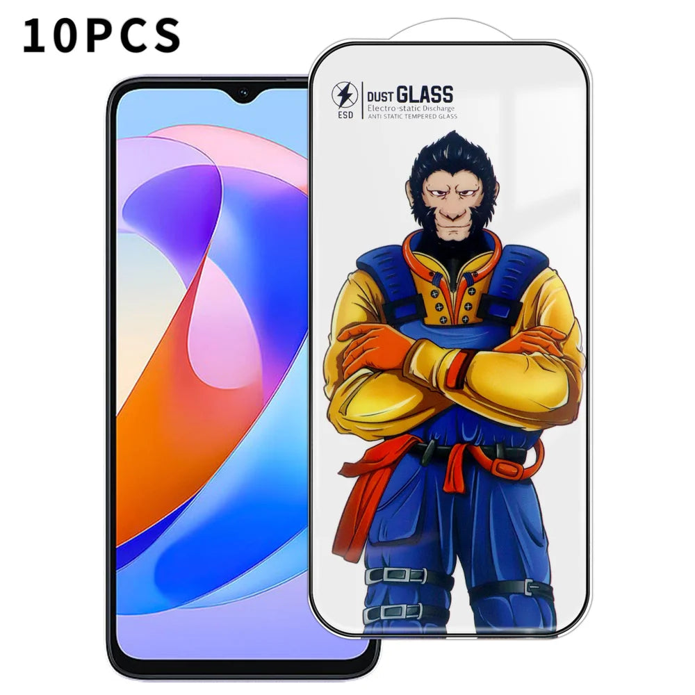 For Honor Play 40 10Pcs Full Screen Protector 3D Arc 120C Anti-Static Silk Printing High Aluminium-silicon Glass Film - As Shown - 1