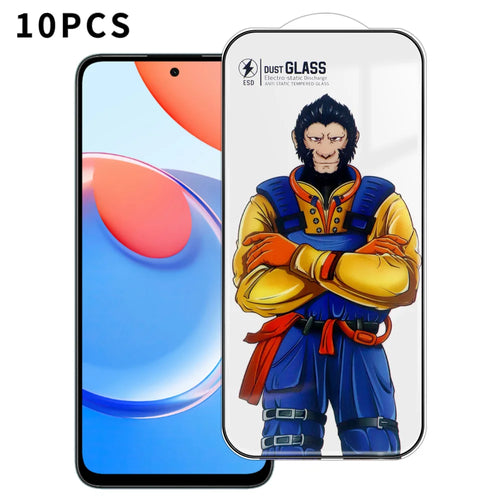 For Honor Play 8T 5G 10Pcs Full Screen Protector 3D Arc 120C Anti-Static Silk Printing High Aluminium-silicon Glass Film - As Shown - 1
