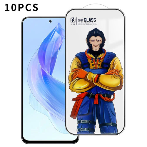 For Honor X50i 5G 10Pcs Full Screen Protector 3D Arc 120C Anti-Static Silk Printing High Aluminium-silicon Glass Film - As Shown - 1