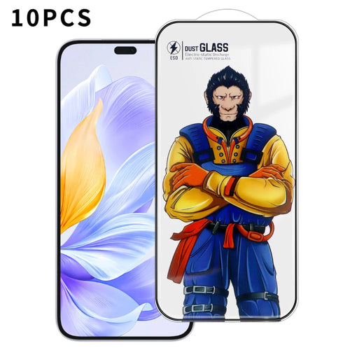For Honor X60i 5G 10Pcs Full Screen Protector 3D Arc 120C Anti-Static Silk Printing High Aluminium-silicon Glass Film - As Shown - 1