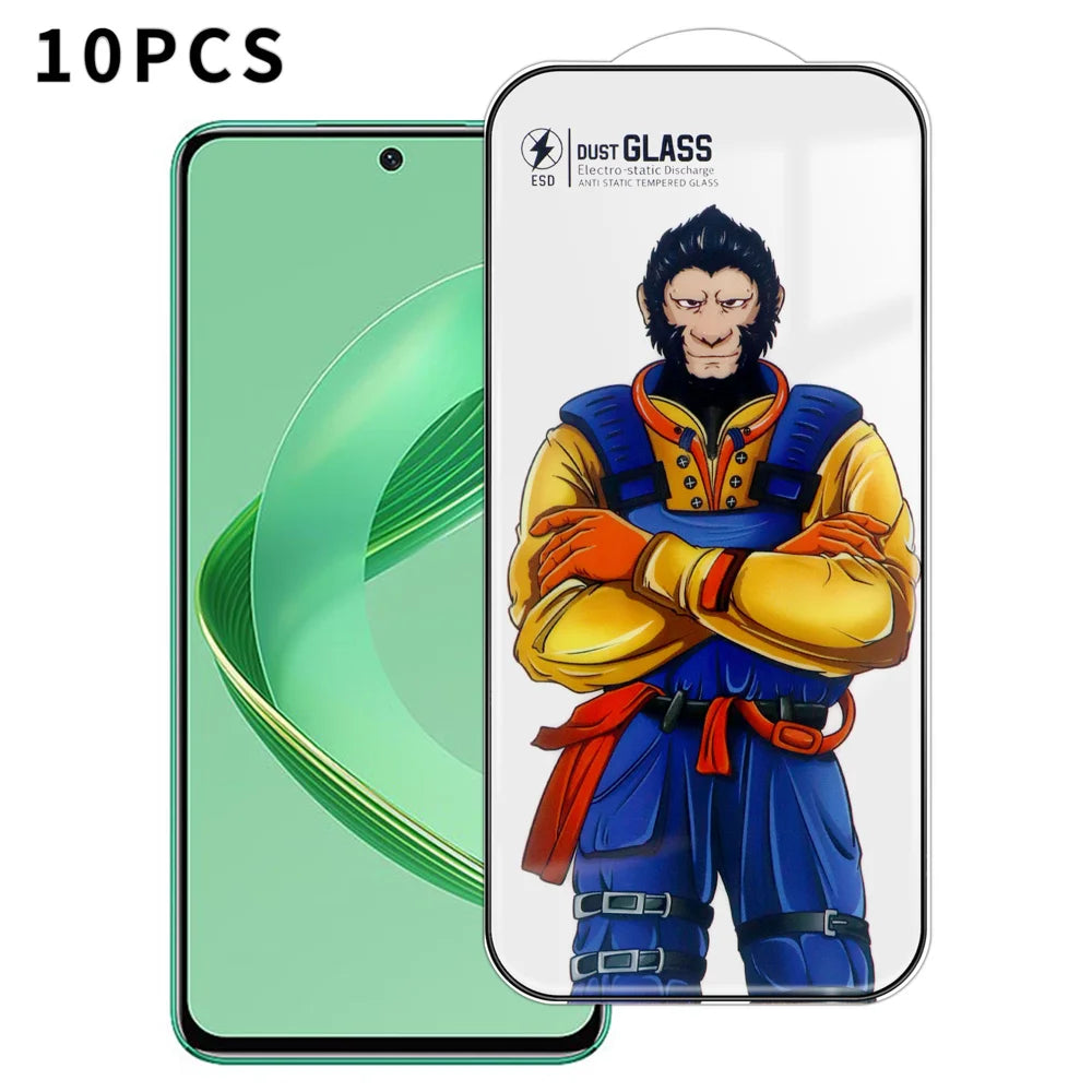 For Huawei nova 11 SE 10Pcs Full Screen Protector 3D Arc 120C Anti-Static Silk Printing High Aluminium-silicon Glass Film - As Shown - 1