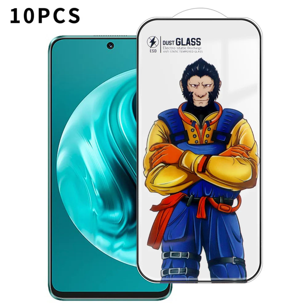 For Huawei nova 12i 4G 10Pcs Full Screen Protector 3D Arc 120C Anti-Static Silk Printing High Aluminium-silicon Glass Film - As Shown - 1