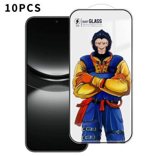 For Huawei nova 12 5G 10Pcs Full Screen Protector 3D Arc 120C Anti-Static Silk Printing High Aluminium-silicon Glass Film - As Shown - 1