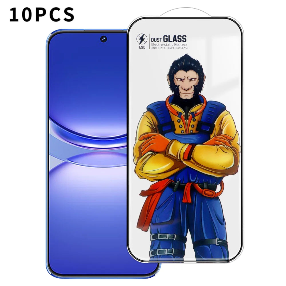 For Huawei nova 12s 4G 10Pcs Full Screen Protector 3D Arc 120C Anti-Static Silk Printing High Aluminium-silicon Glass Film - As Shown - 1