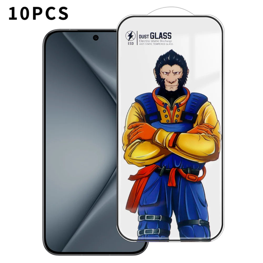 For Huawei Pura 70 10Pcs Full Screen Protector 3D Arc 120C Anti-Static Silk Printing High Aluminium-silicon Glass Film - As Shown - 1
