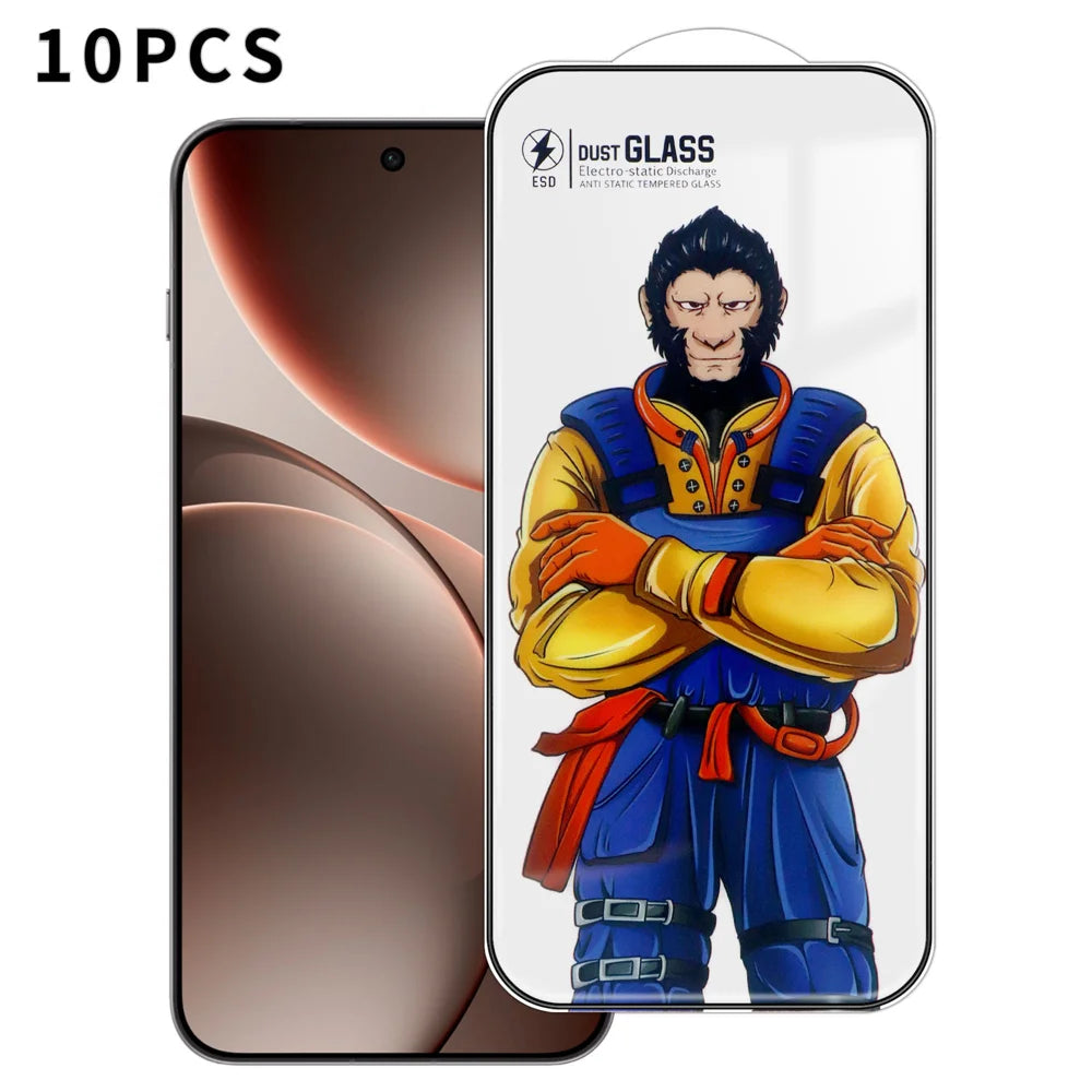 For Oppo Find X9 5G 10Pcs Full Screen Protector 3D Arc 120C Anti-Static Silk Printing High Aluminium-silicon Glass Film - As Shown - 1