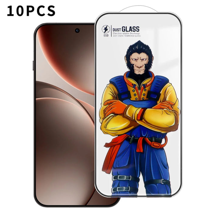 For Oppo Find X9 Pro 5G 10Pcs Full Screen Protector 3D Arc 120C Anti-Static Silk Printing High Aluminium-silicon Glass Film - As Shown - 1