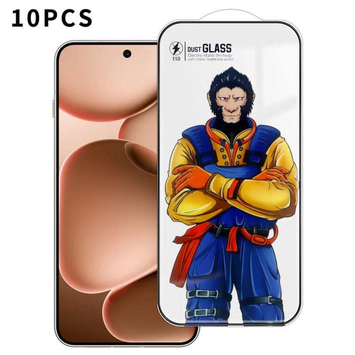 For Oppo Find X8s 5G 10Pcs Full Screen Protector 3D Arc 120C Anti-Static Silk Printing High Aluminium-silicon Glass Film - As Shown - 1