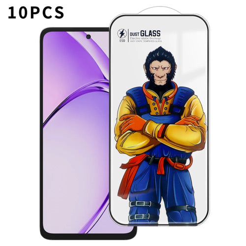 For Oppo A80 5G 10Pcs Full Screen Protector 3D Arc 120C Anti-Static Silk Printing High Aluminium-silicon Glass Film - As Shown - 1