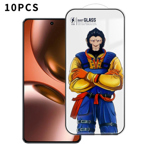 For Realme GT 7 5G 10Pcs Full Screen Protector 3D Arc 120C Anti-Static Silk Printing High Aluminium-silicon Glass Film - As Shown - 1