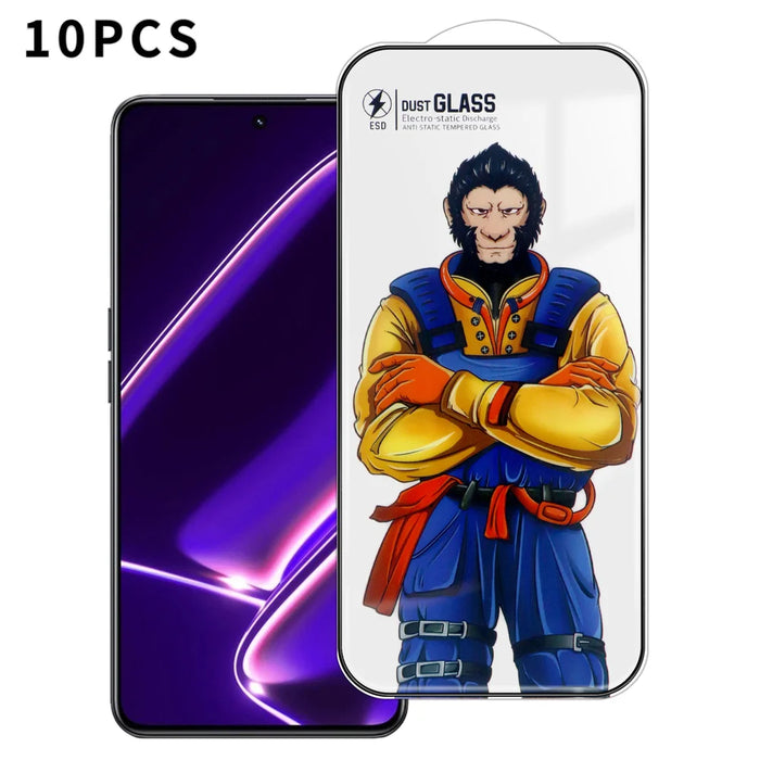 For Realme GT Neo5 SE 5G 10Pcs Full Screen Protector 3D Arc 120C Anti-Static Silk Printing High Aluminium-silicon Glass Film - As Shown - 1