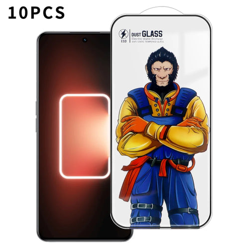 For Realme GT Neo5 5G 10Pcs Full Screen Protector 3D Arc 120C Anti-Static Silk Printing High Aluminium-silicon Glass Film - As Shown - 1