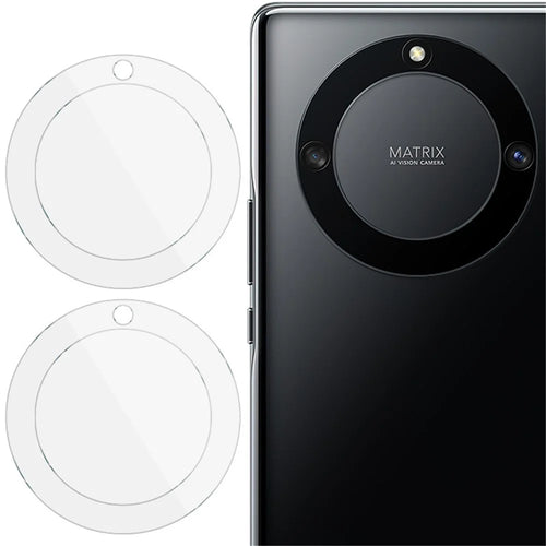 IMAK 2Pcs / Set Camera Lens Protector for Honor X40 5G / X9a 5G / Magic5 Lite 5G , Anti-explosion Bubble-free HD Clear Tempered Glass Lens Cover Film - 1