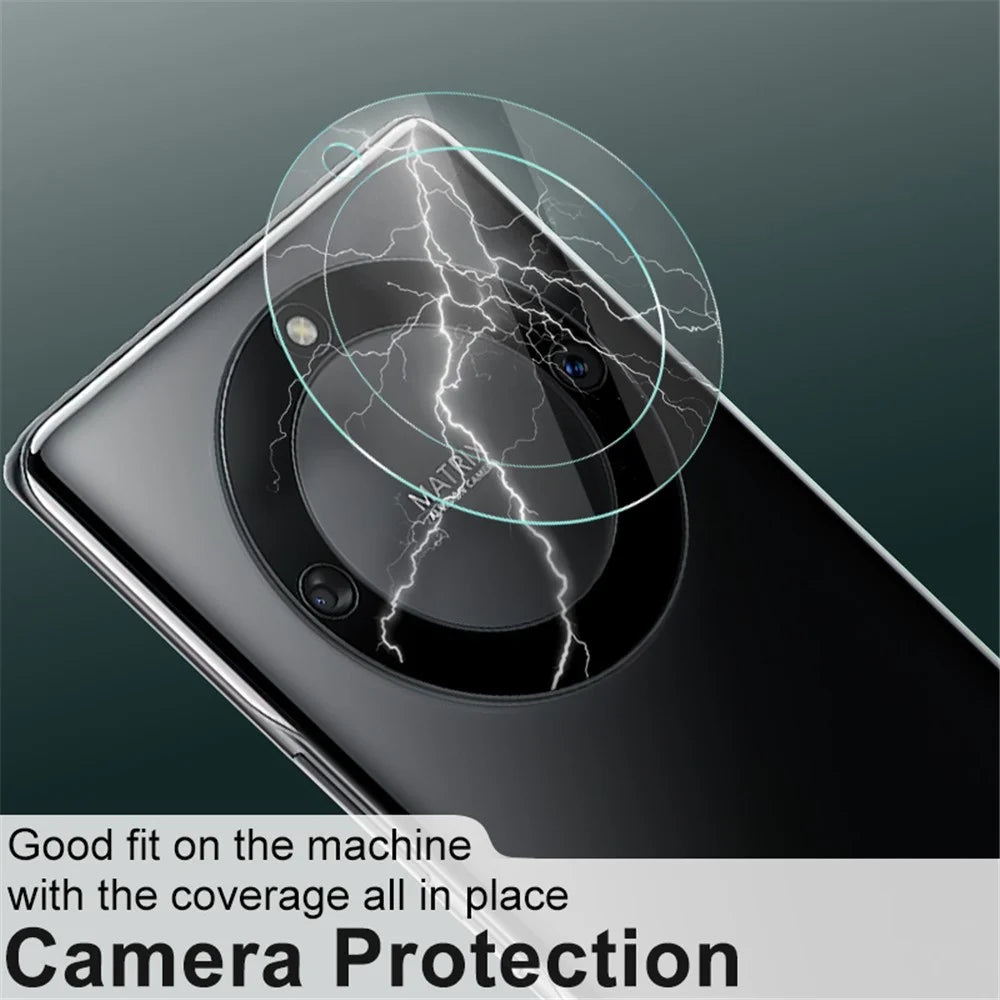 IMAK 2Pcs / Set Camera Lens Protector for Honor X40 5G / X9a 5G / Magic5 Lite 5G , Anti-explosion Bubble-free HD Clear Tempered Glass Lens Cover Film - 3