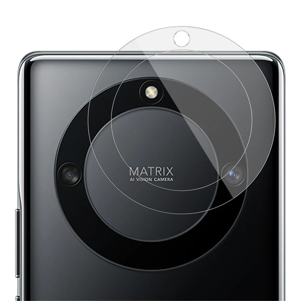 IMAK 2Pcs / Set Camera Lens Protector for Honor X40 5G / X9a 5G / Magic5 Lite 5G , Anti-explosion Bubble-free HD Clear Tempered Glass Lens Cover Film - 5