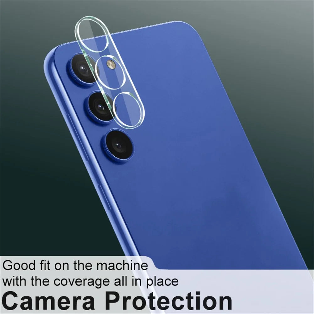 IMAK Anti-scratch Ultra Clear Camera Lens Protector for Samsung Galaxy S23 / S23+, Integrated Tempered Glass Lens Film + Acrylic Lens Cap - 3
