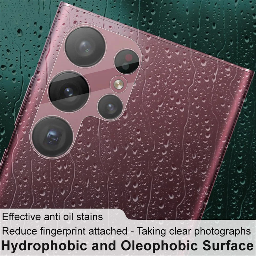 IMAK Ultra Clear Anti-scratch Camera Lens Protector for Samsung Galaxy S23 Ultra, Anti-explosion Integrated Tempered Glass Lens Film + Acrylic Lens Cap - 4